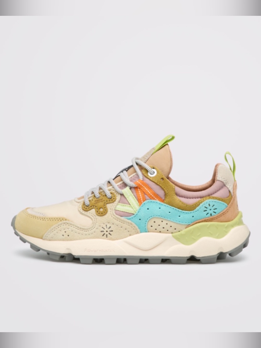 NWT Flower Mountain YAMANO 3 WOMAN Suede and technical fabric sneakers